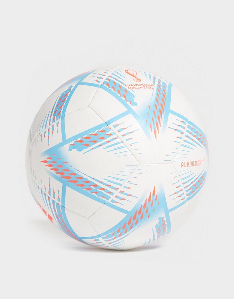 Echipament sport pentru bărbați ADIDAS MINGE WORLD CUP 2022 AL RIHLA CLUB FOOTBALL H57786 Alb