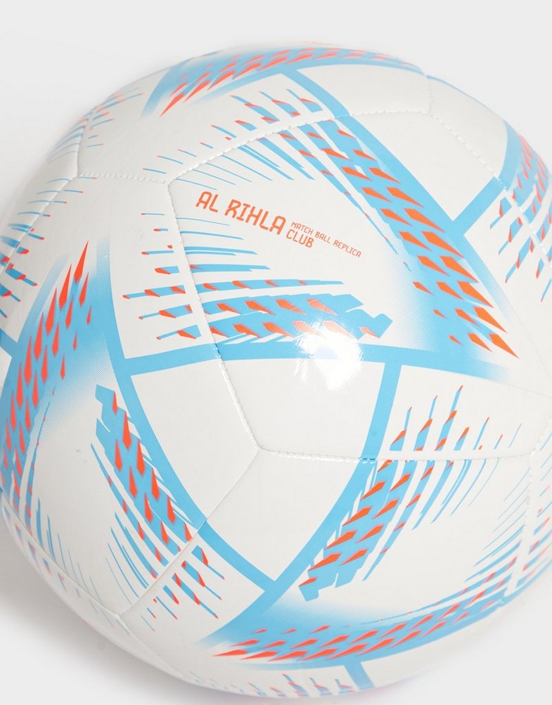 Echipament sport pentru bărbați ADIDAS MINGE WORLD CUP 2022 AL RIHLA CLUB FOOTBALL H57786 Alb