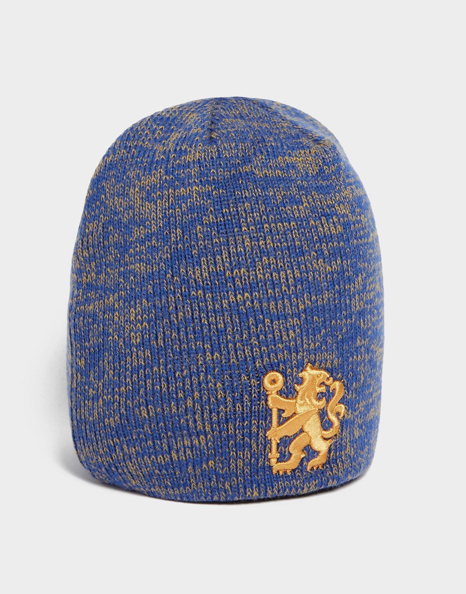 帽子 skull full face beanie NEW ERA CZAPKA MARL SKULL BEANIE CHELSEA FC LION CREST NVYVG