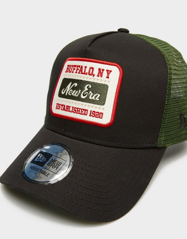 Șapcă pentru bărbați NEW ERA CACIULA NE PATCH TRUCKER NEWERA NONE 60595459 Negru