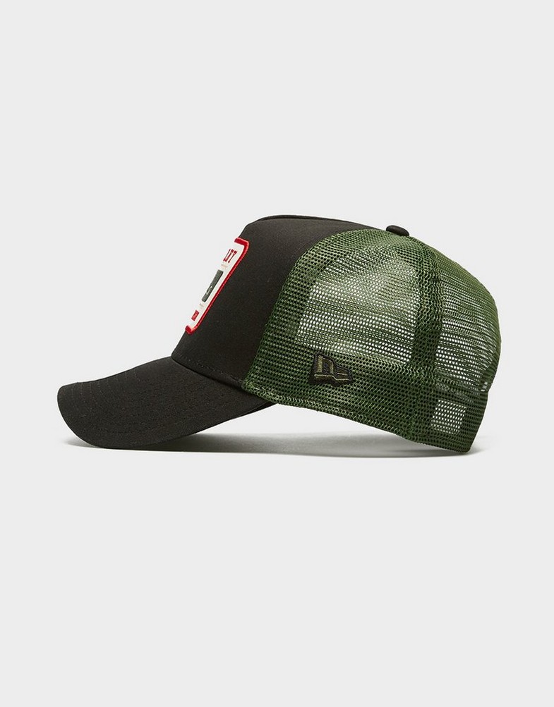 Șapcă pentru bărbați NEW ERA CACIULA NE PATCH TRUCKER NEWERA NONE 60595459 Negru