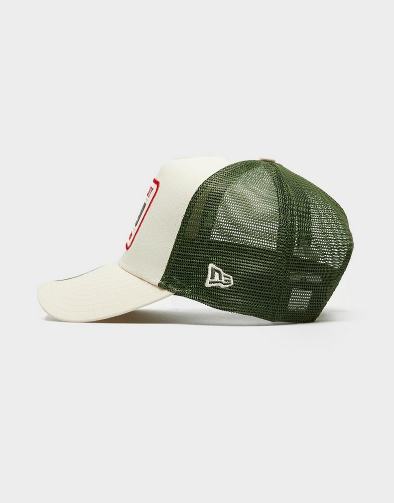 Czapka z daszkiem męska NEW ERA CZAPKA NE PATCH TRUCKER NEWERA NONE 60595467 Beżowy