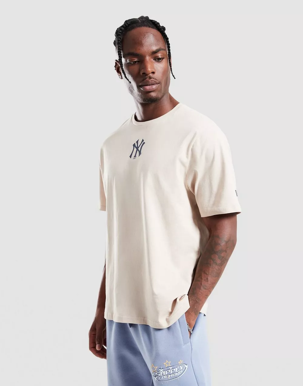 NEW ERA ФУТБОЛКА MLB SMALL LOGO NYY NEW YORK YANKEES, фото 1 з 4