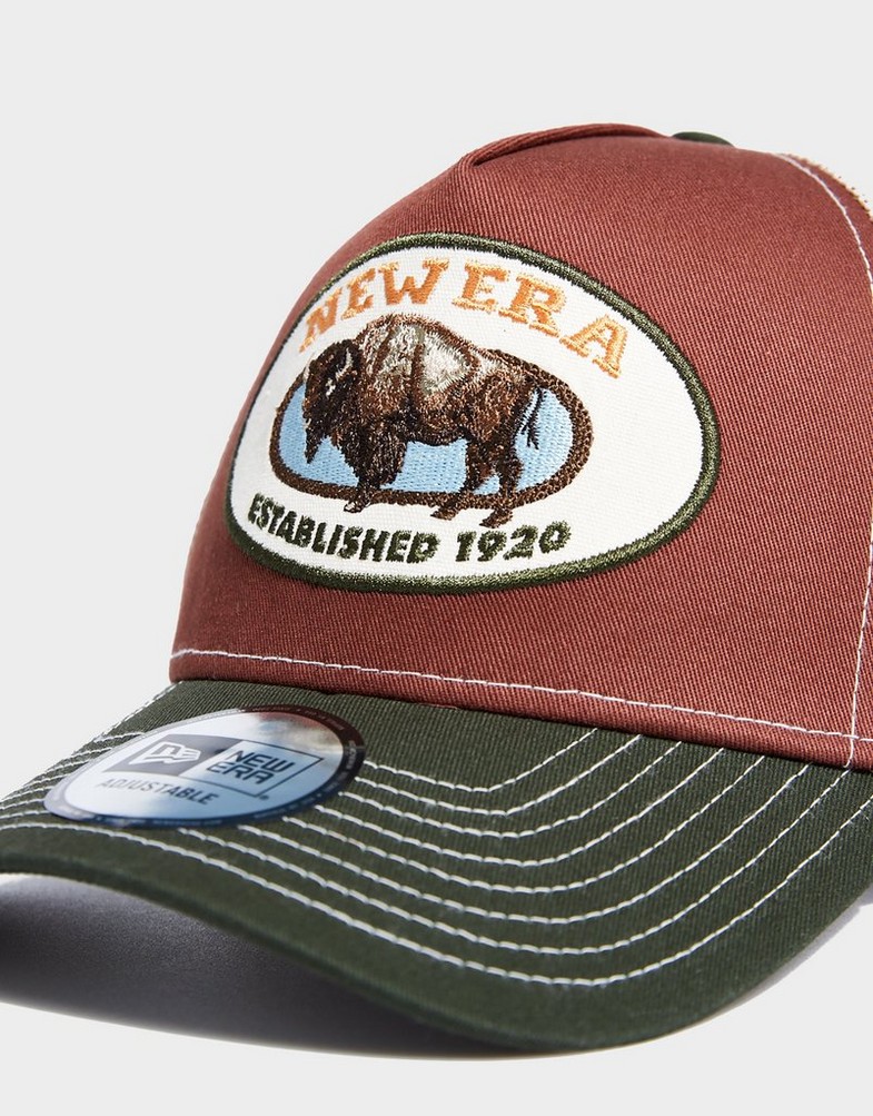 Șapcă pentru bărbați NEW ERA CACIULA ANIMAL PATCH TRUCKER NONE 60691203 Maro