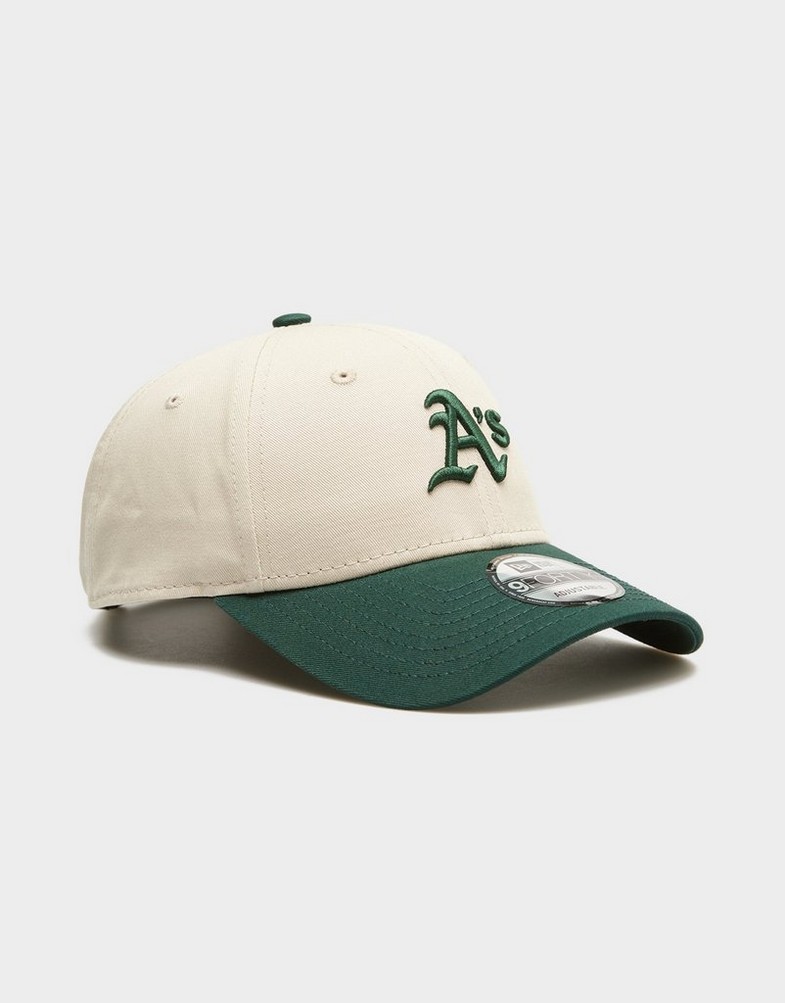Șapcă pentru bărbați NEW ERA CACIULA COLOUR BLOCK 940 ATHLETICS OAKLAND ATHLETICS 60691269 Bej