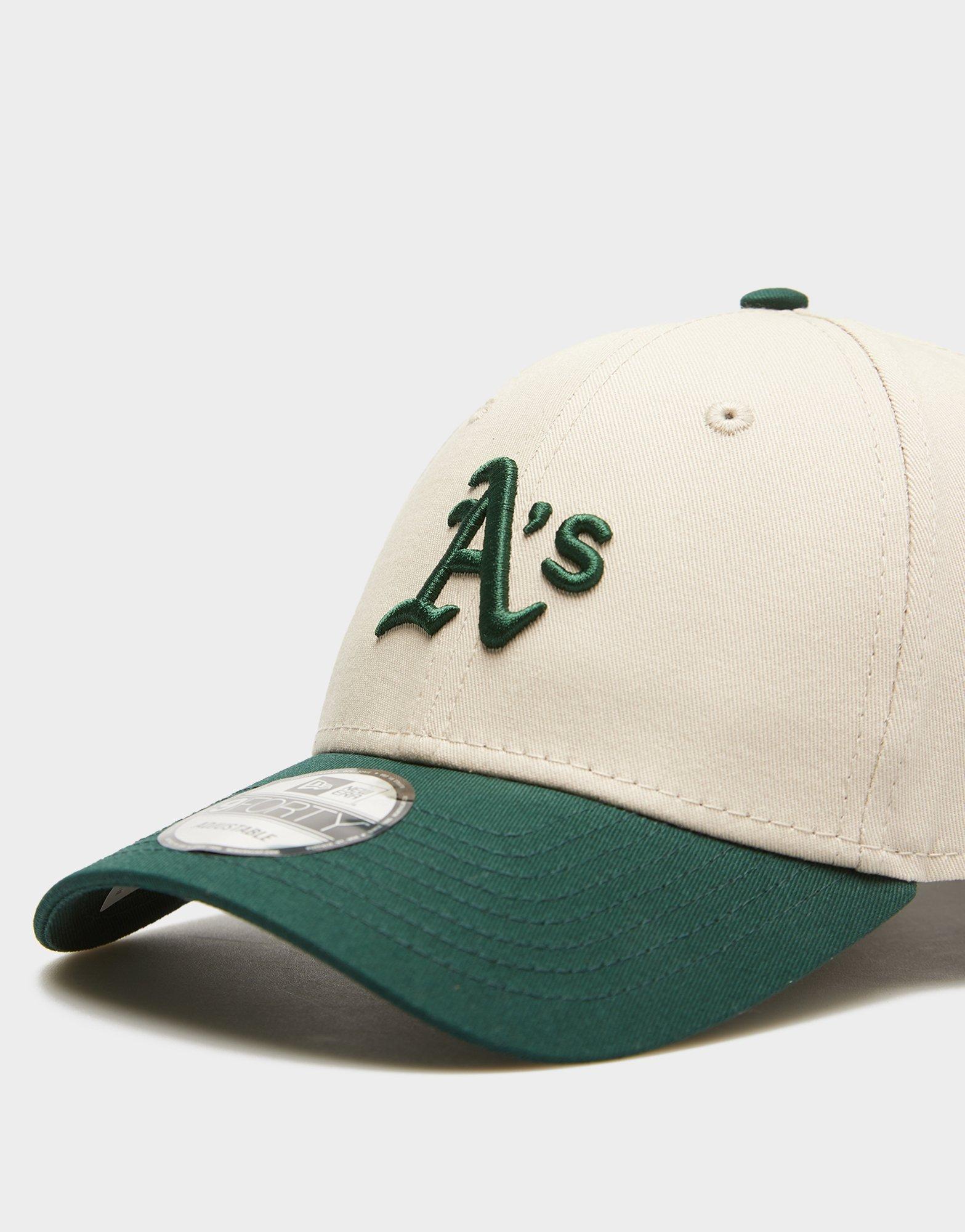 Czapka z daszkiem męska NEW ERA CZAPKA COLOUR BLOCK 940 ATHLETICS OAKLAND ATHLETICS 60691269 Beżowy