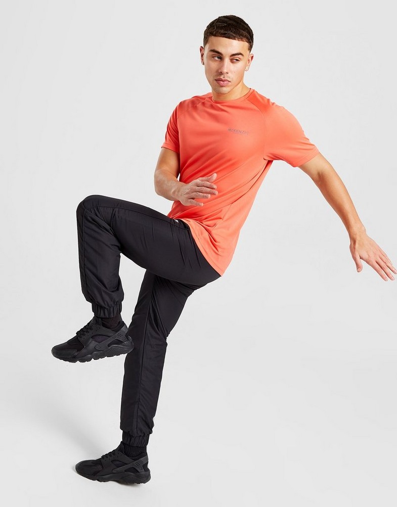 Koszulka, t-shirt męski MCKENZIE KRÓTKI RĘKAW TILT POLY T-SHIRT MCKTM15617 Pomarańczowy