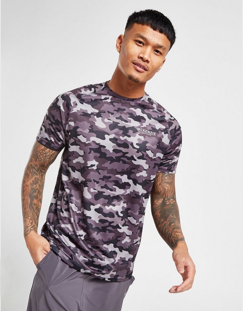 Koszulka, t-shirt męski MCKENZIE KRÓTKI RĘKAW TILT POLY T-SHIRT MCKTM15617 Szary