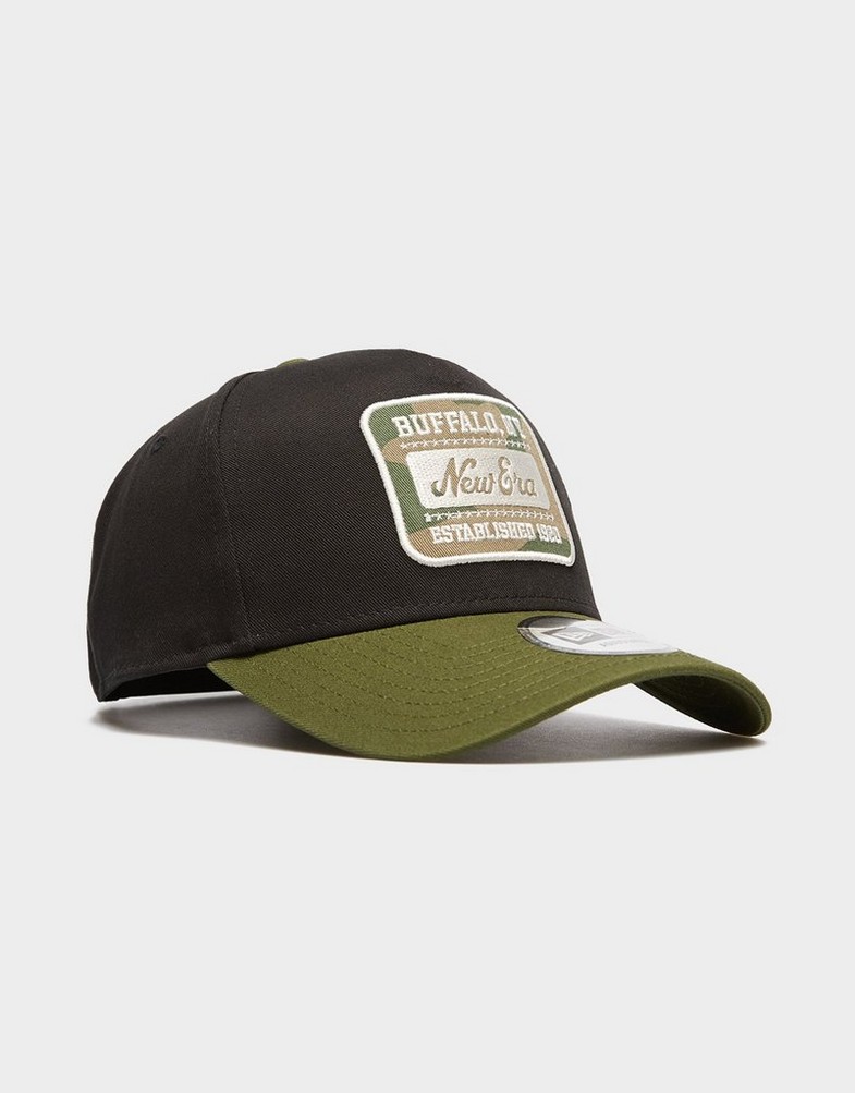 Șapcă pentru bărbați NEW ERA CACIULA NE CAMO PATCH EFRAME NONE 60758980 Negru
