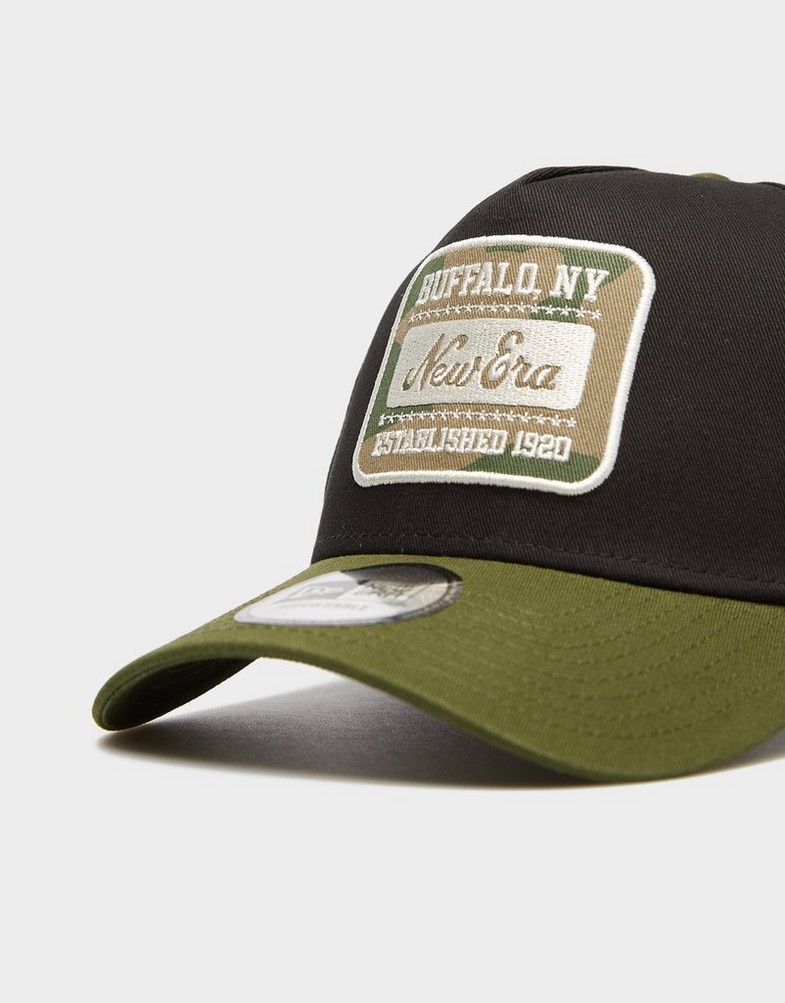 Șapcă pentru bărbați NEW ERA CACIULA NE CAMO PATCH EFRAME NONE 60758980 Negru