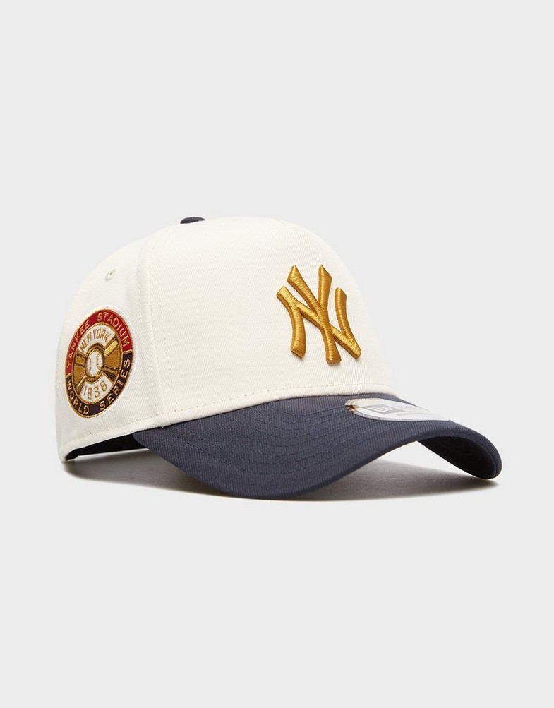 Șapcă pentru bărbați NEW ERA CACIULA WS PATCH 940 EFRAME NYY NEW YORK YANKEES 60759012 Bej