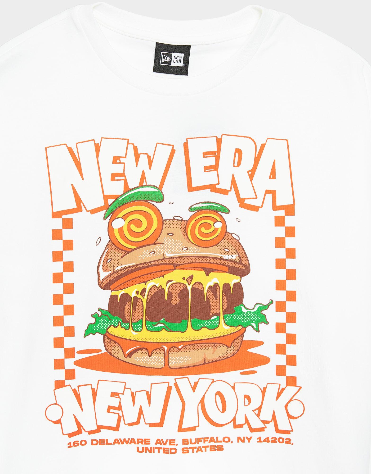 Tricou pentru bărbați NEW ERA TRICOU NE FOOD GRAPHIC OS NONE 60771639 Alb