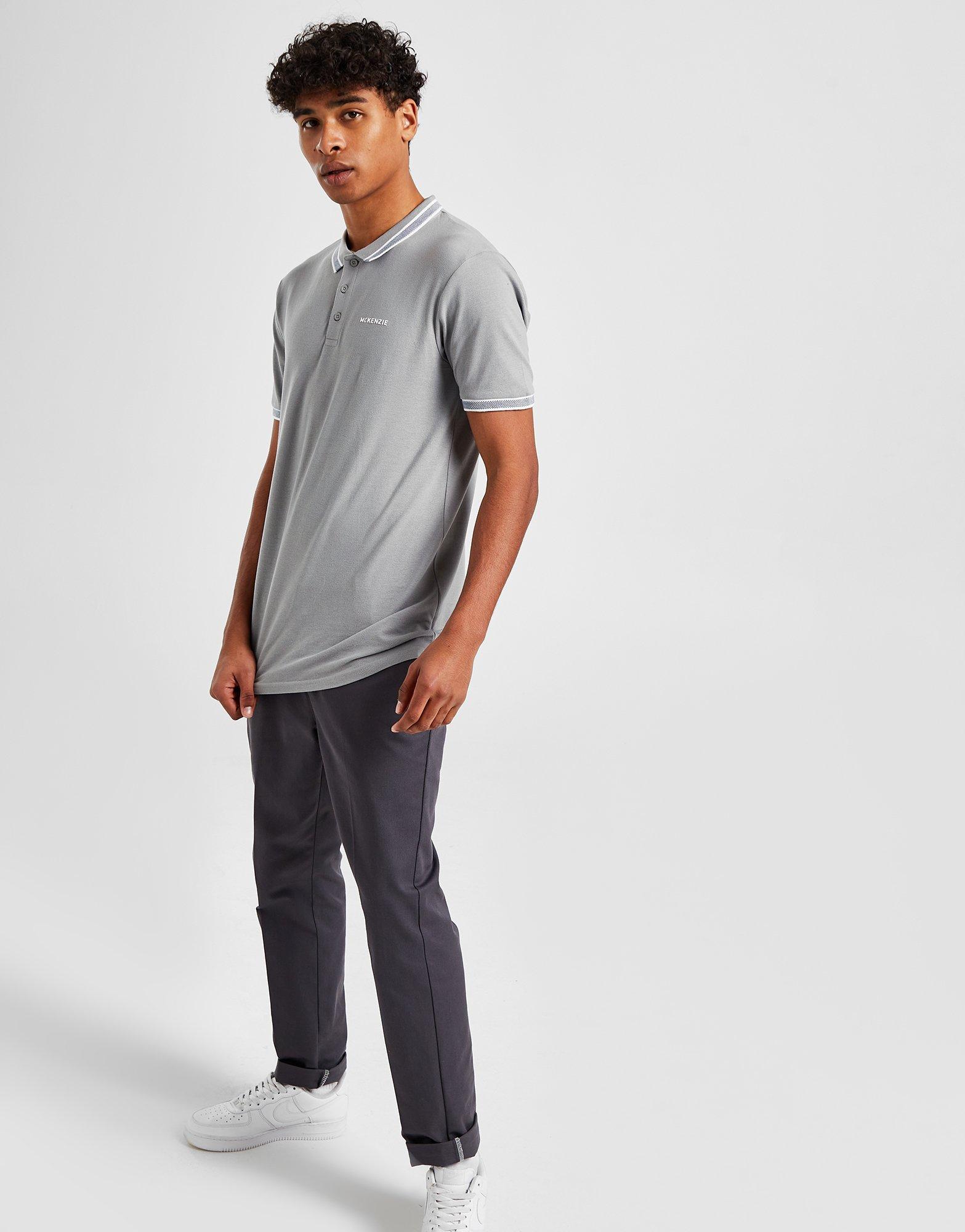 Pánské polo tričko MCKENZIE TRIČKO GUIDO TRIČKO MON MCKTM14933 Šedá