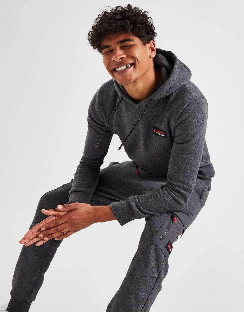 Bluza męska MCKENZIE Z KAPTUREM REWARD OVERHEAD HOODIE MCKTM15433 Szary