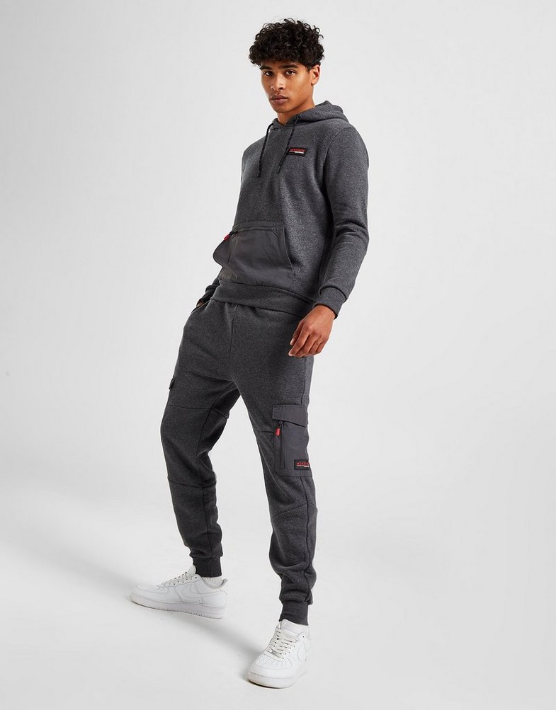 Bluza męska MCKENZIE Z KAPTUREM REWARD OVERHEAD HOODIE MCKTM15433 Szary