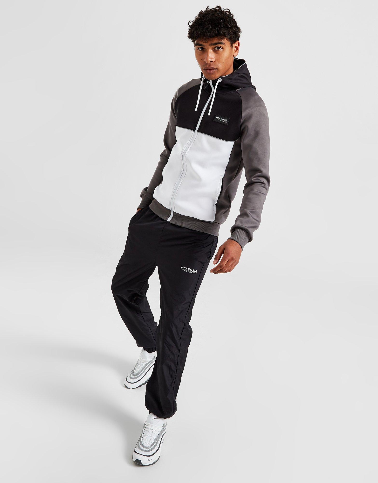 Pánska mikina MCKENZIE TREAD FZ HD BLK/CR/WHT MCKTM15624 Černá