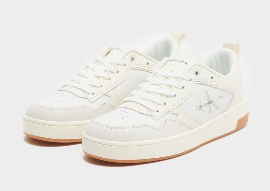 Buty sneakersy damskie CALVIN KLEIN BASKET CUPSOLE WOMEN'S YW0YW0087602X Biały