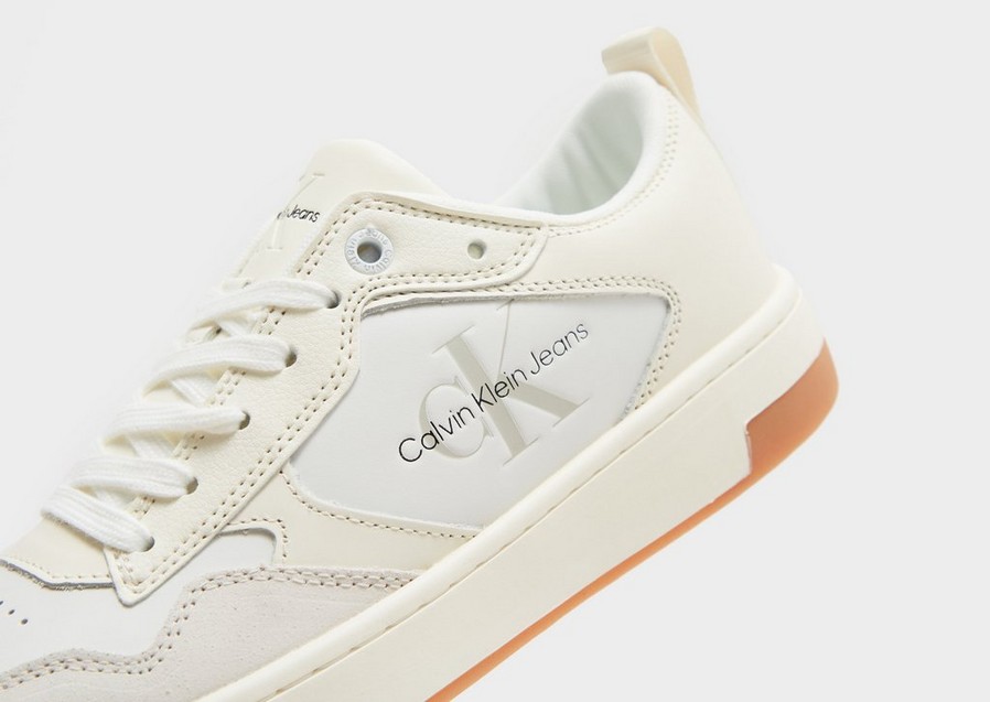 Buty sneakersy damskie CALVIN KLEIN BASKET CUPSOLE WOMEN'S YW0YW0087602X Biały