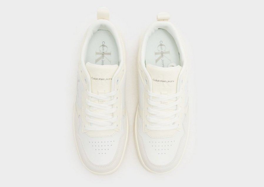 Buty sneakersy damskie CALVIN KLEIN BASKET CUPSOLE WOMEN'S YW0YW0087602X Biały