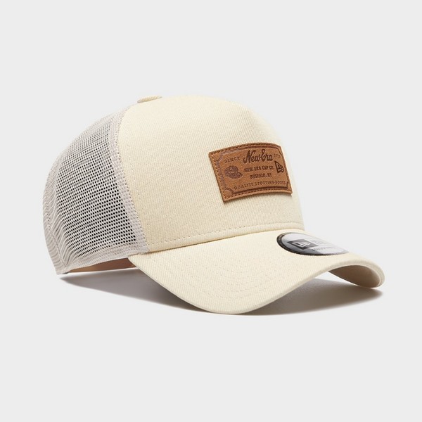 NEW ERA SAPKA DENIM LEATHER PATCH TRUCKER NONE