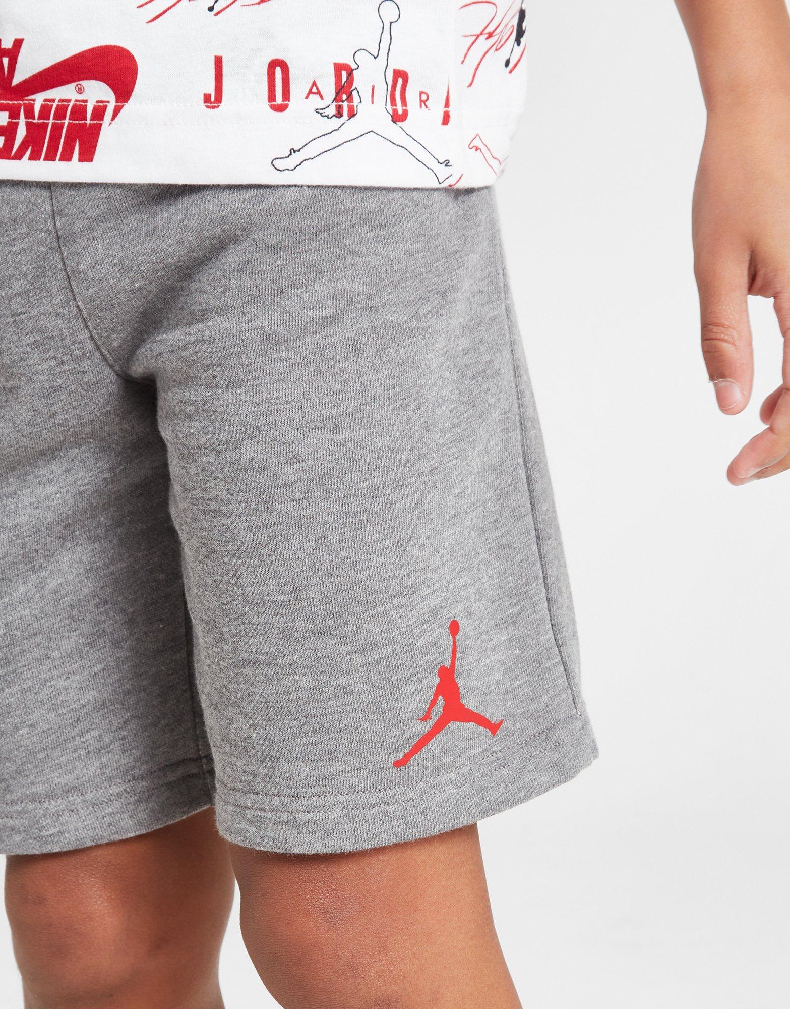 Vaikiški sportiniai kostiumai JORDAN KOMPLEKTAS AOP MIX T/SHRT ST WHT/GY 85C322-GEH Daugiaspalvė