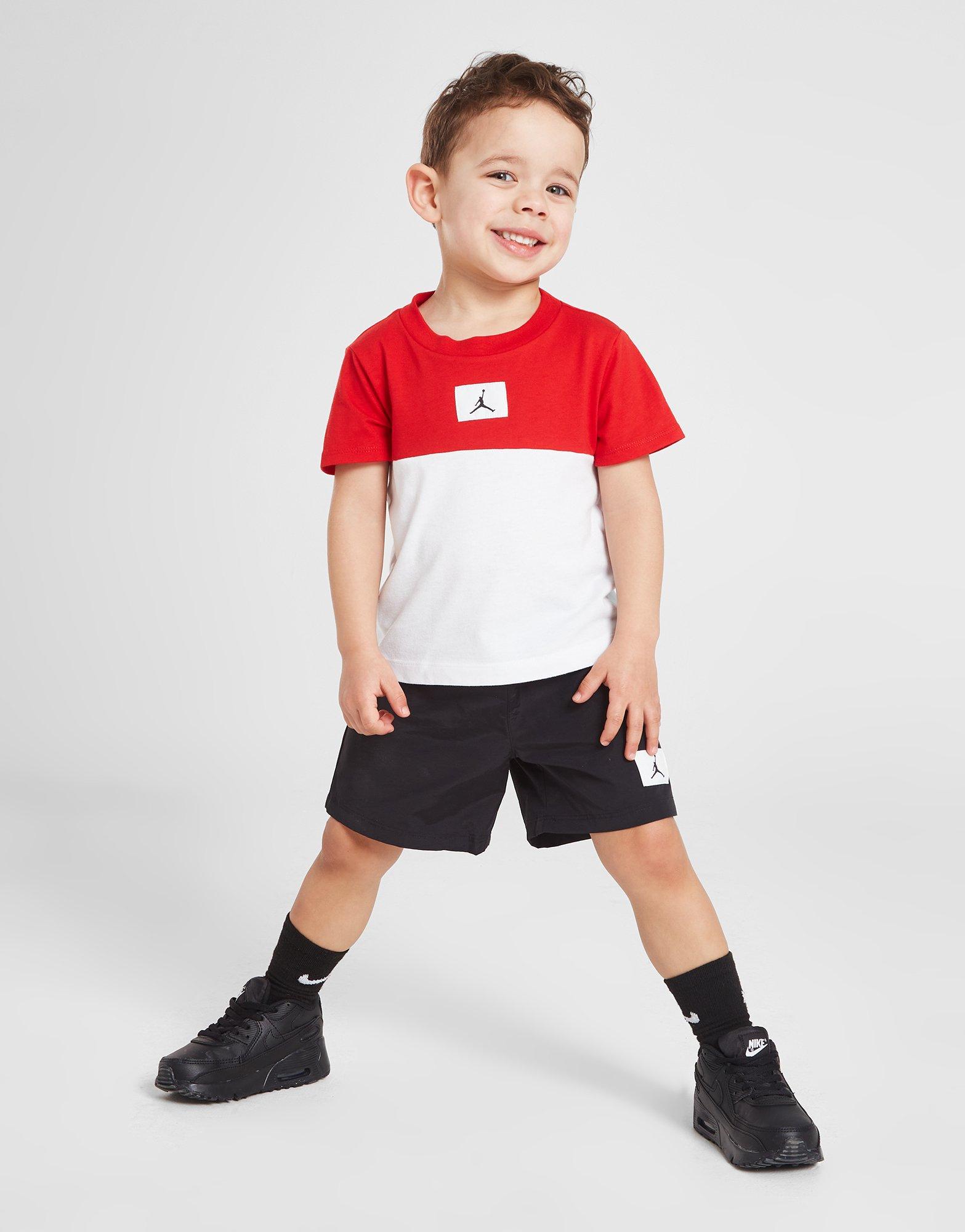 Jordan Komplet C/blk Wvn T/shrt St Red/blk