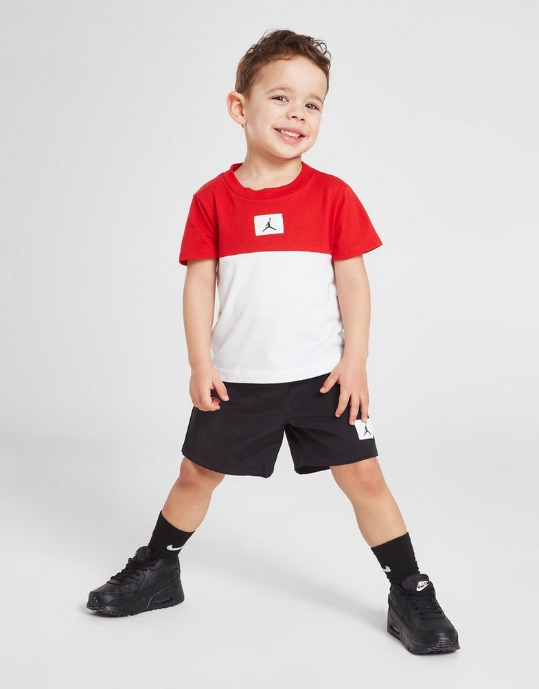 Дитячі спортивні костюми JORDAN КОМПЛЕКТ C/BLK WVN T/SHRT ST RED/BLK 55C320-023 Чорний