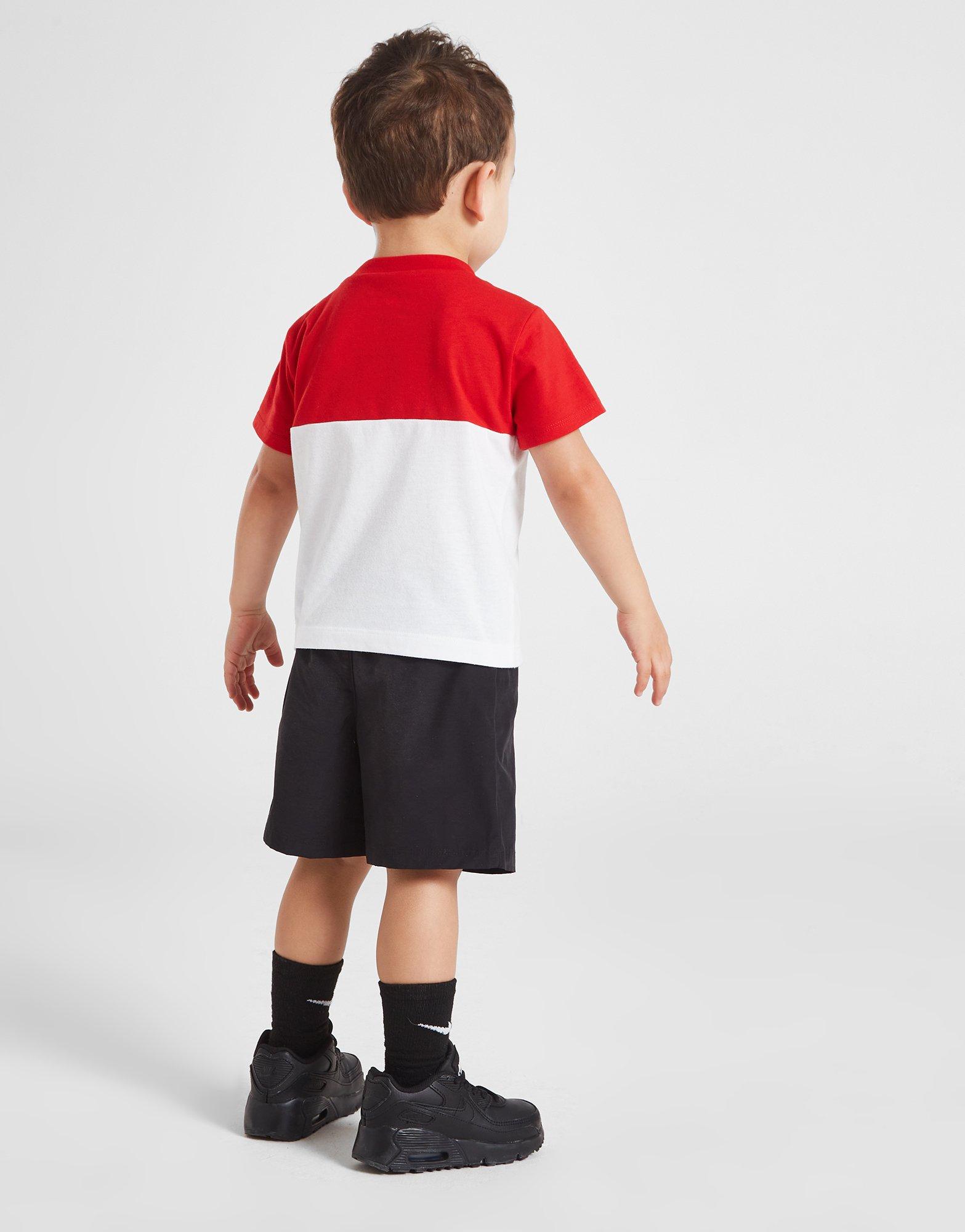 Jordan Súprava C/blk Wvn T/shrt St Red/blk.