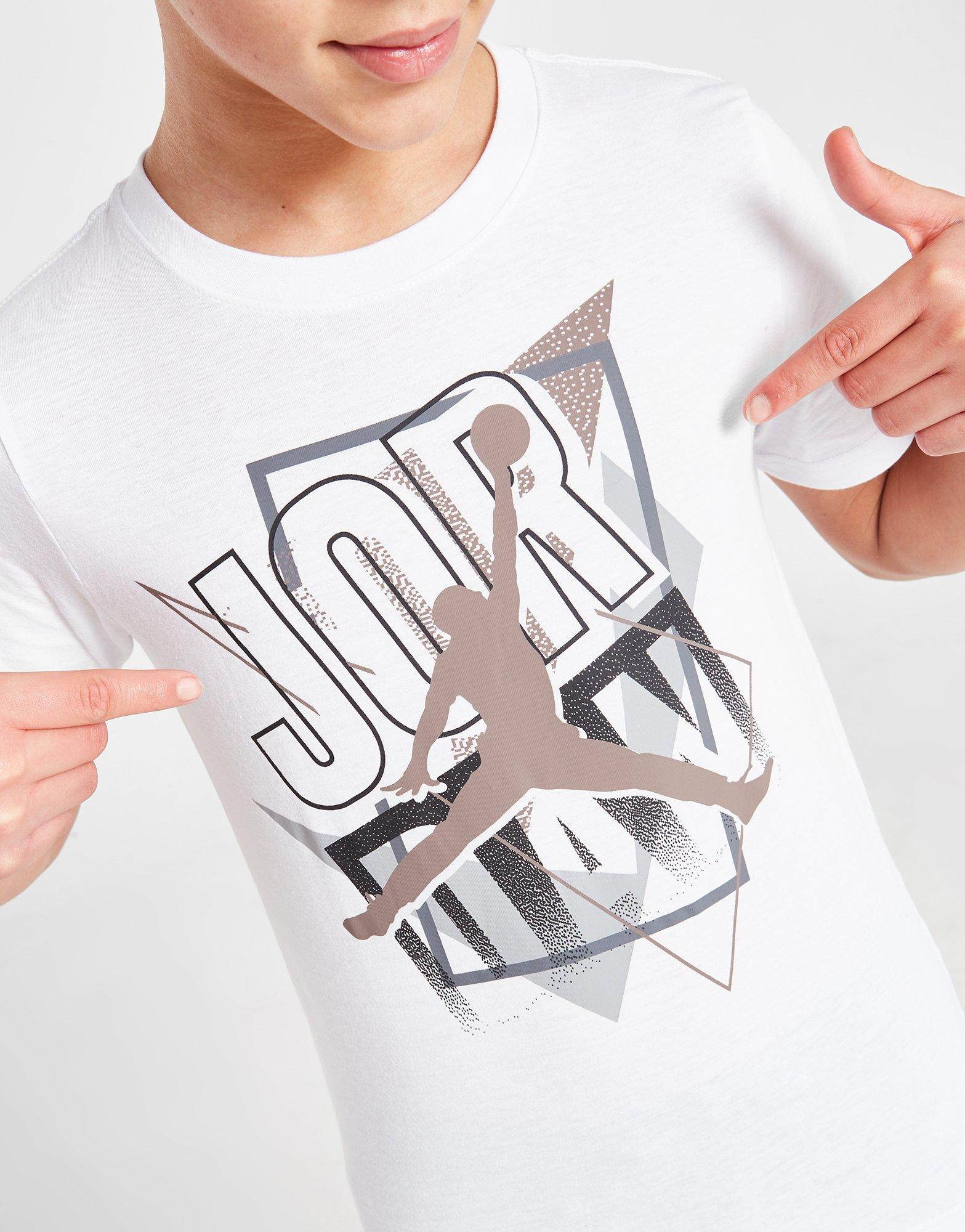 Vaikiški marškinėliai JORDAN MARŠKINĖLIAI BREAK THE FRAME T WHT 95C183-001 Balta