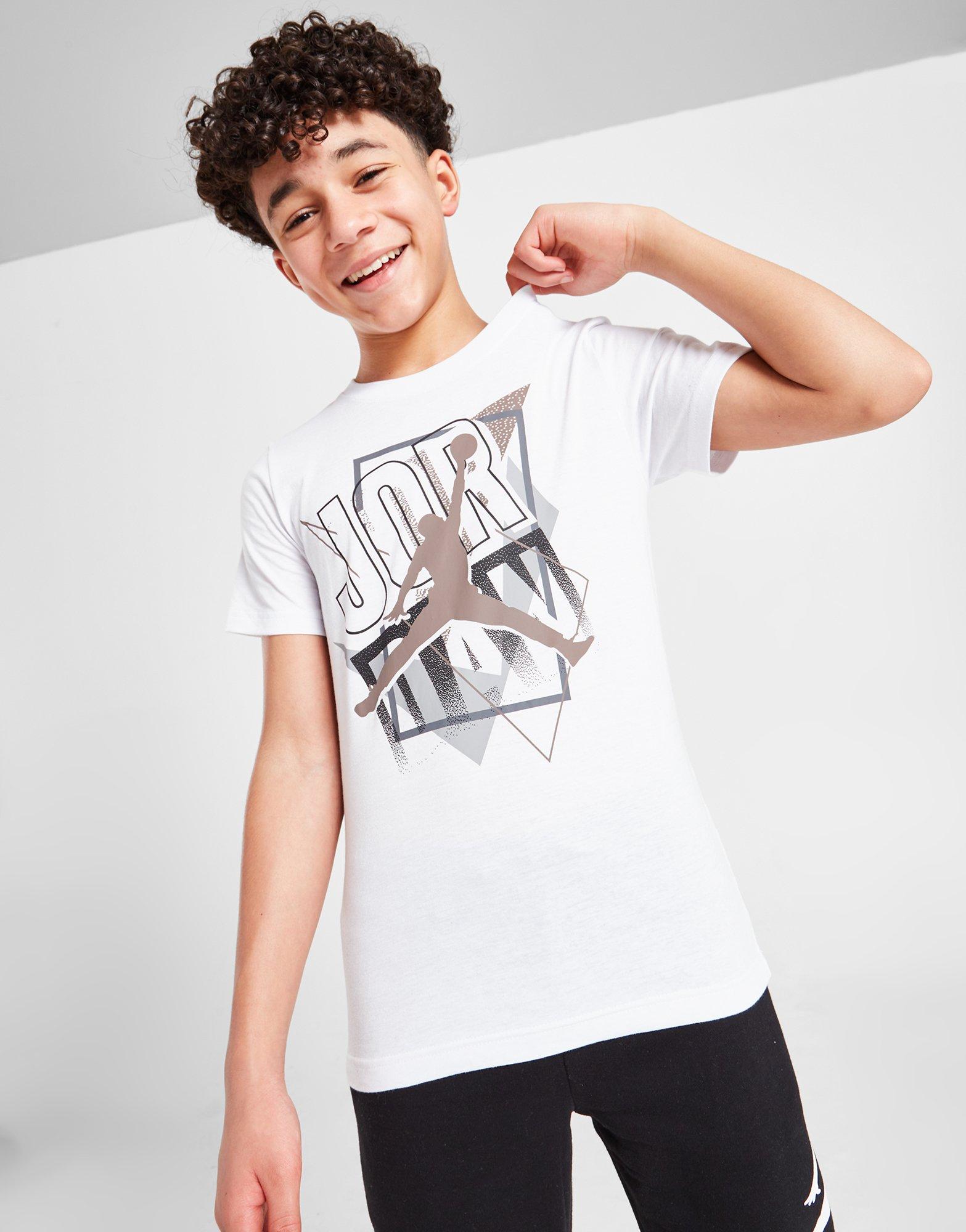 Vaikiški marškinėliai JORDAN MARŠKINĖLIAI BREAK THE FRAME T WHT 95C183-001 Balta