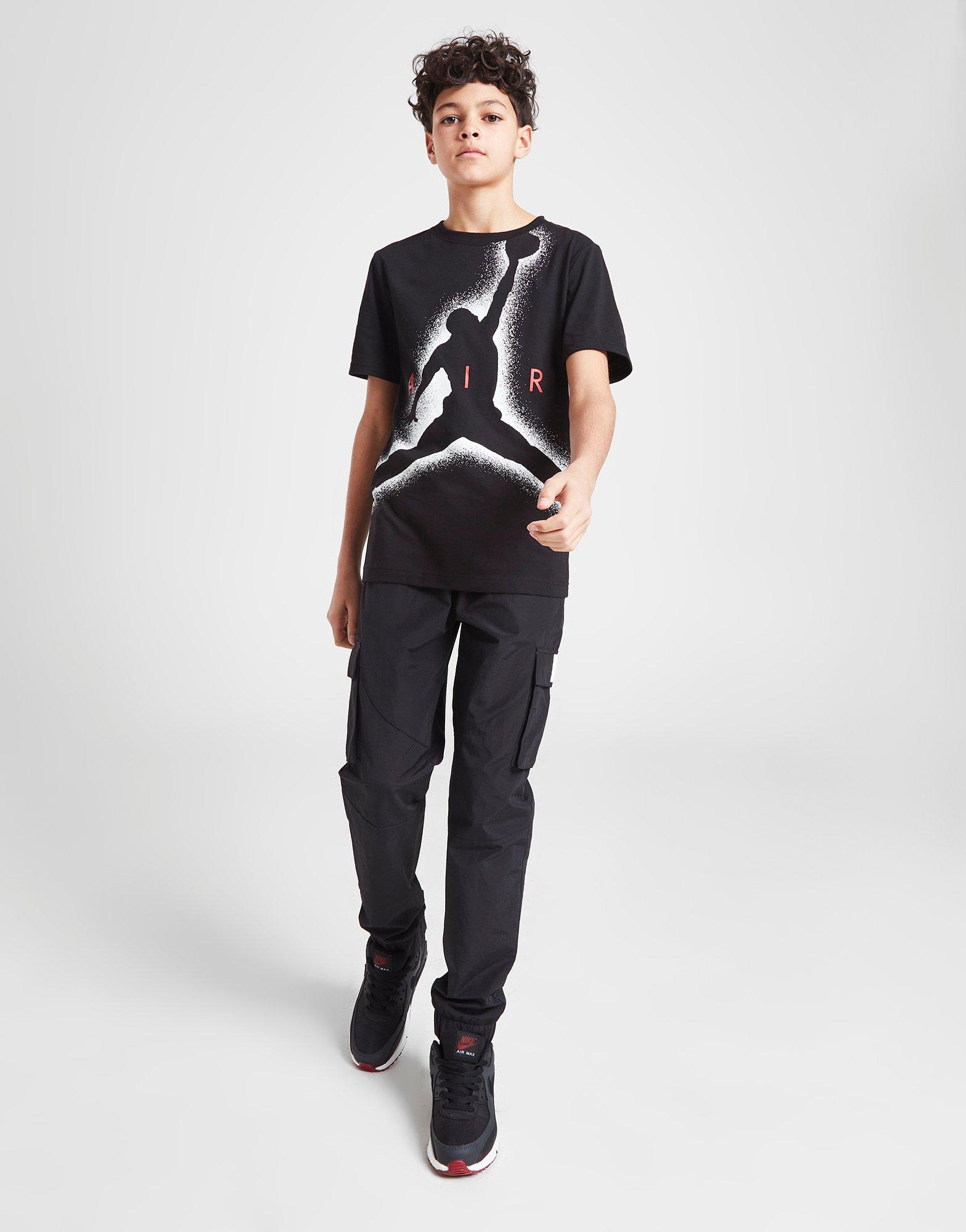 Vaikiški marškinėliai JORDAN MARŠKINĖLIAI FLIGHT ESS JM T BLK 95C122-023 Juoda