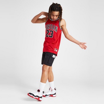 Krótkie spodenki, szorty dziecięce JORDAN SZORTY WVN CARGO SHORT BLK B