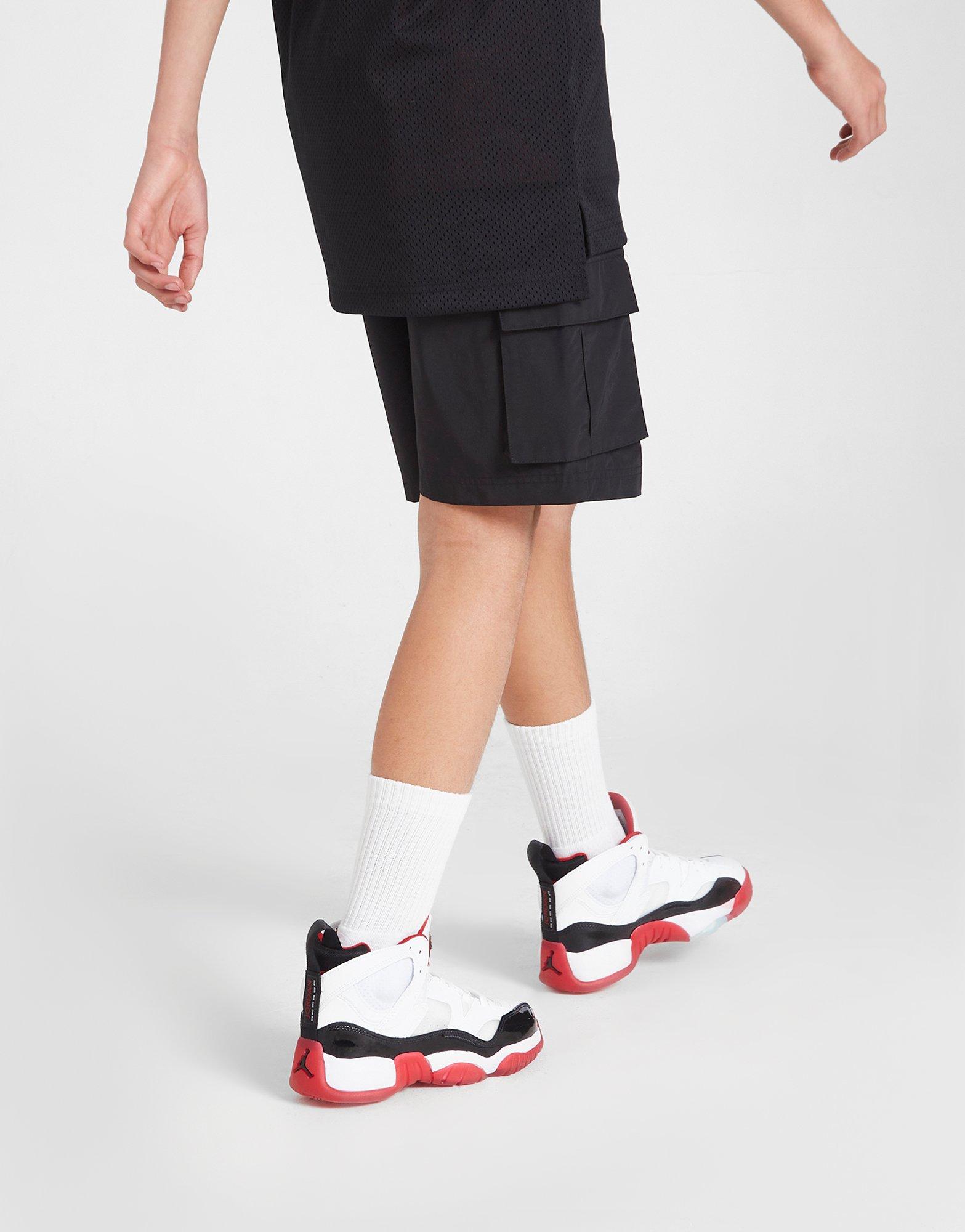 Gyerek rövidnadrág JORDAN RÖVIDNADRÁG WVN CARGO SHORT BLK B 95C114-023 Szürke