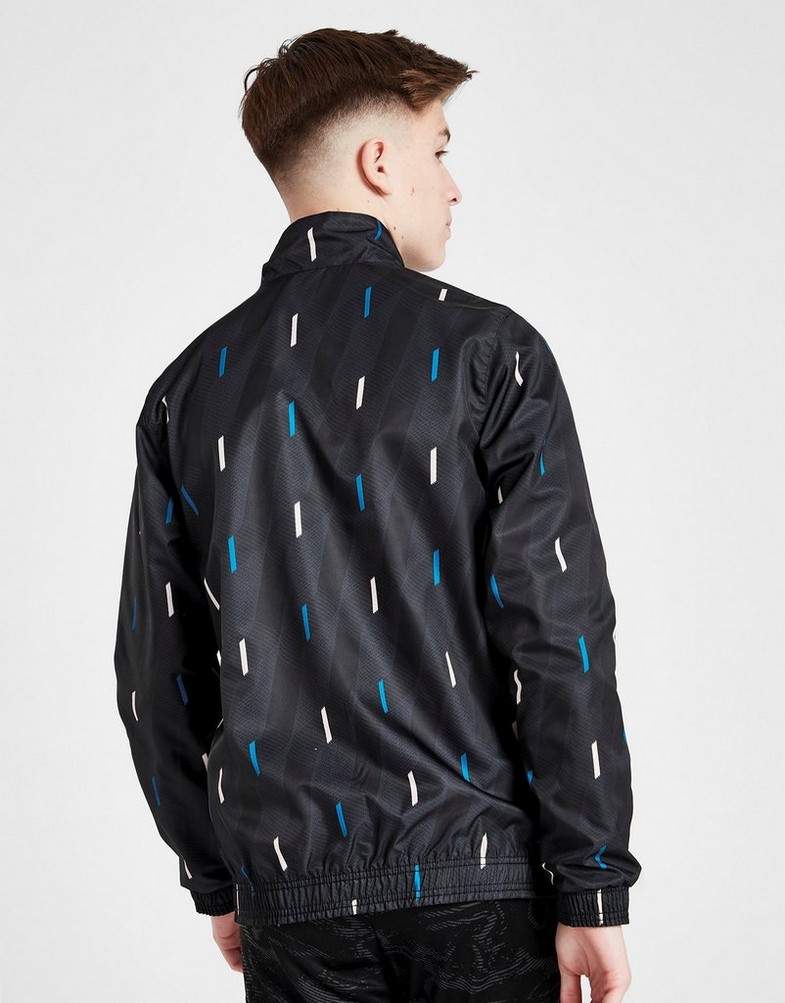 Koszulka, t-shirt dziecięcy ADIDAS KRÓTKI RĘKAW MANCHESTER UNITED FC ANTHEM JACKET JUNIOR HT1996 Czarny