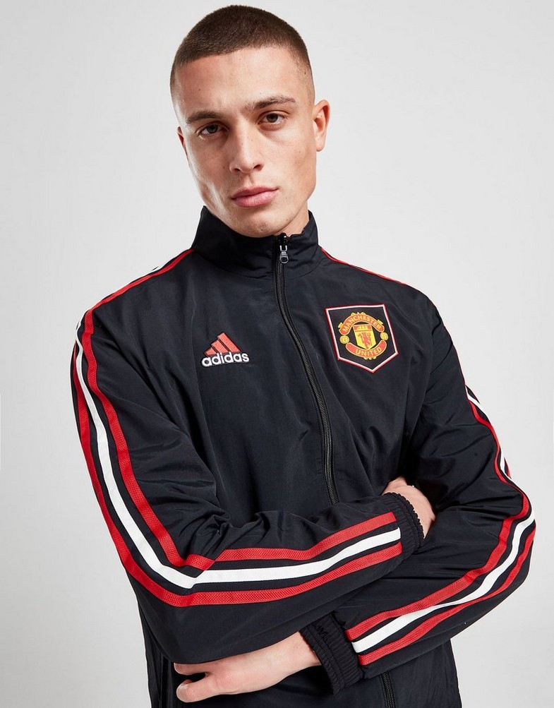 Kurtka męska ADIDAS KURTKA MANCHESTER UNITED FC ANTHEM JACKET HT1997 Czarny
