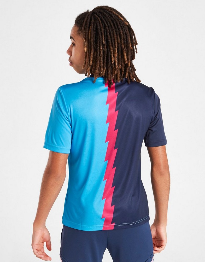Koszulka, t-shirt dziecięcy ADIDAS KRÓTKI RĘKAW ARSENAL FC PRE MATCH SHIRT JUNIOR HT4450 Granatowy