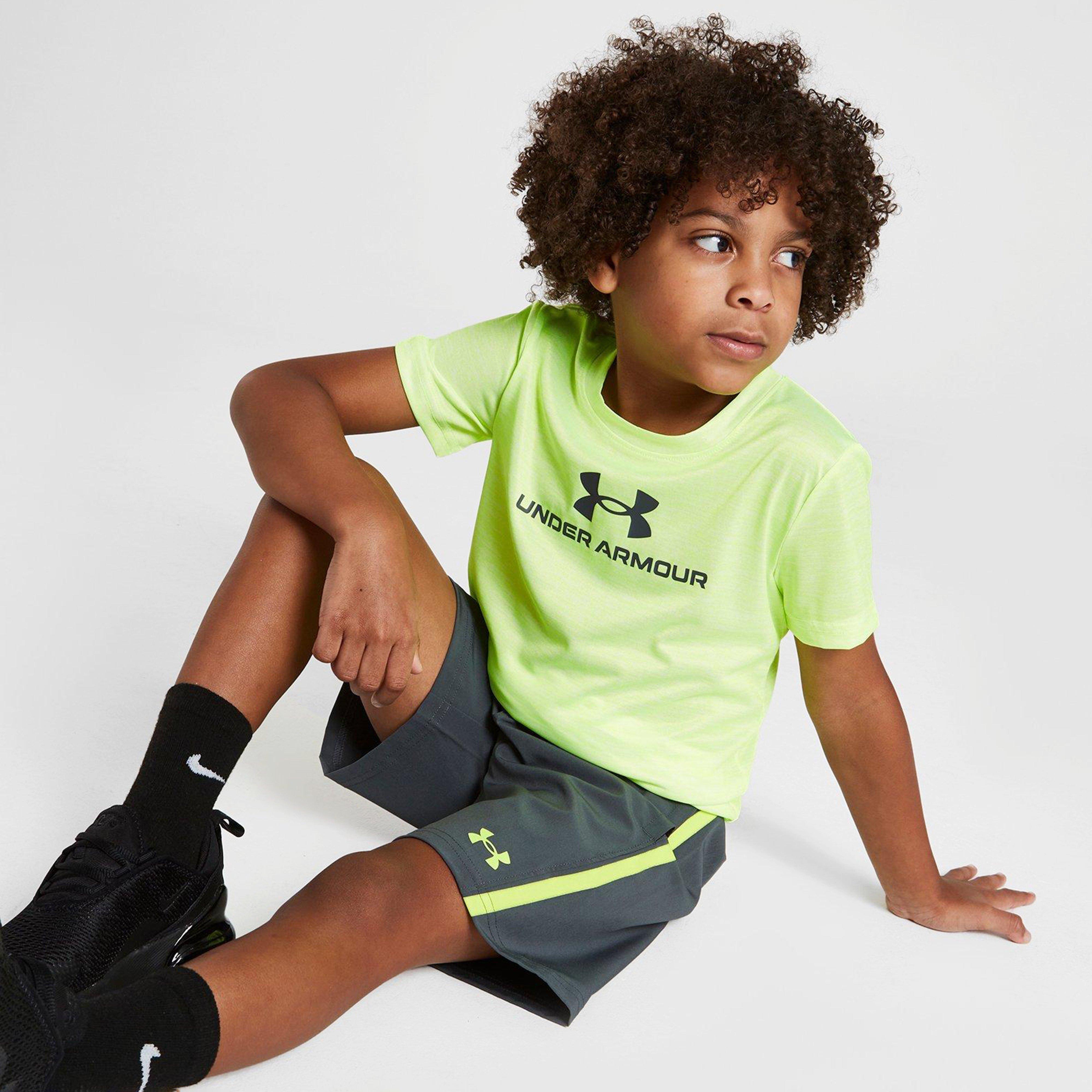 Gyerek póló UA CENTRIC BRAN TECH TWST T/WVN ST LM/GY