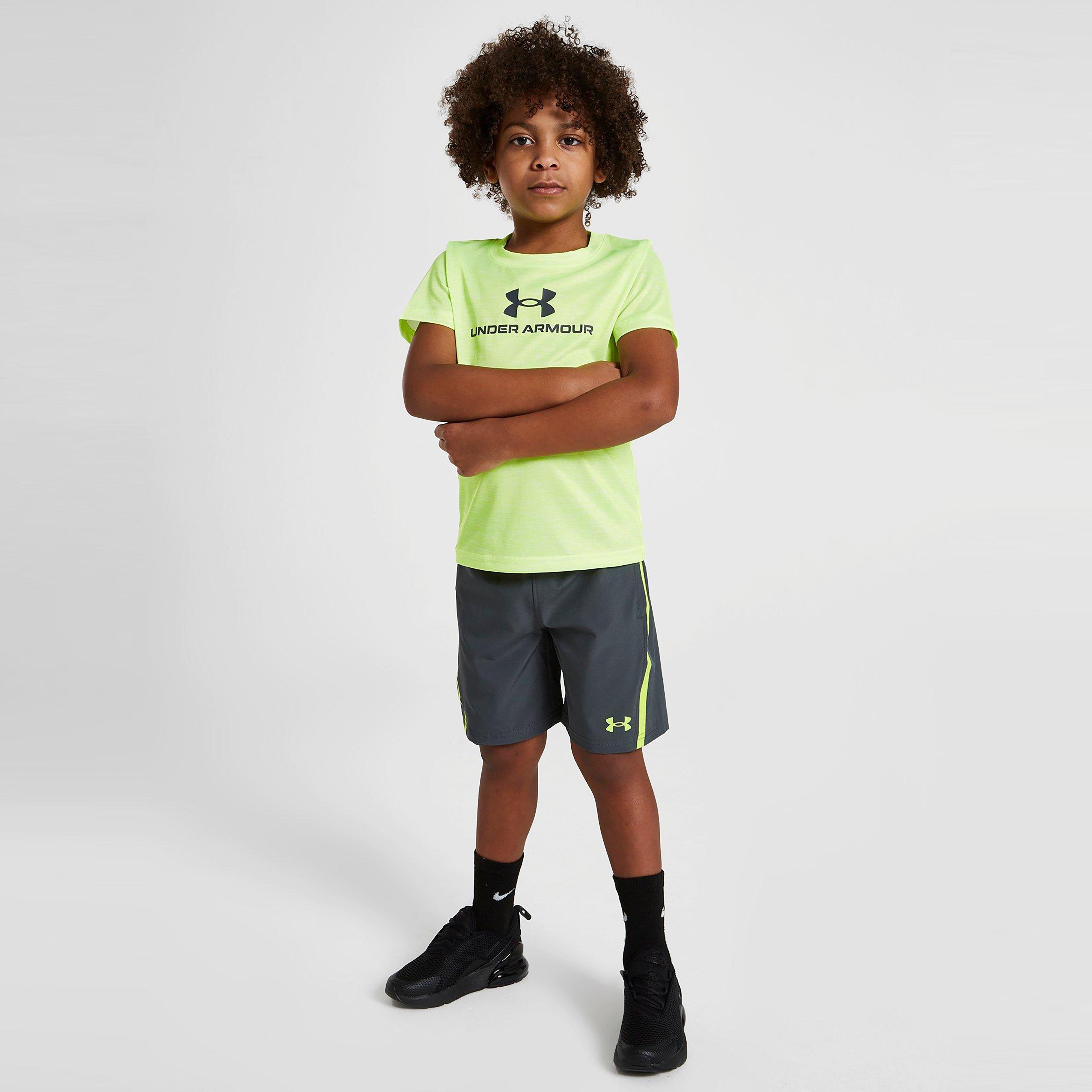 Gyerek póló UA CENTRIC BRAN TECH TWST T/WVN ST LM/GY