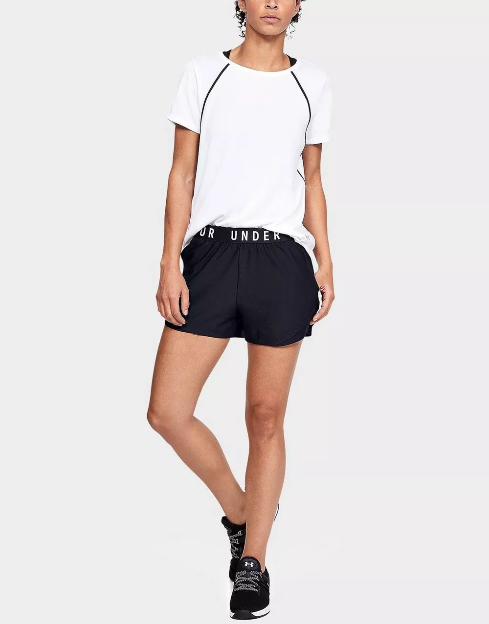 UNDER ARMOUR ШОРТИ PLAY UP SHORT BLK/WH, фото 1 з 4