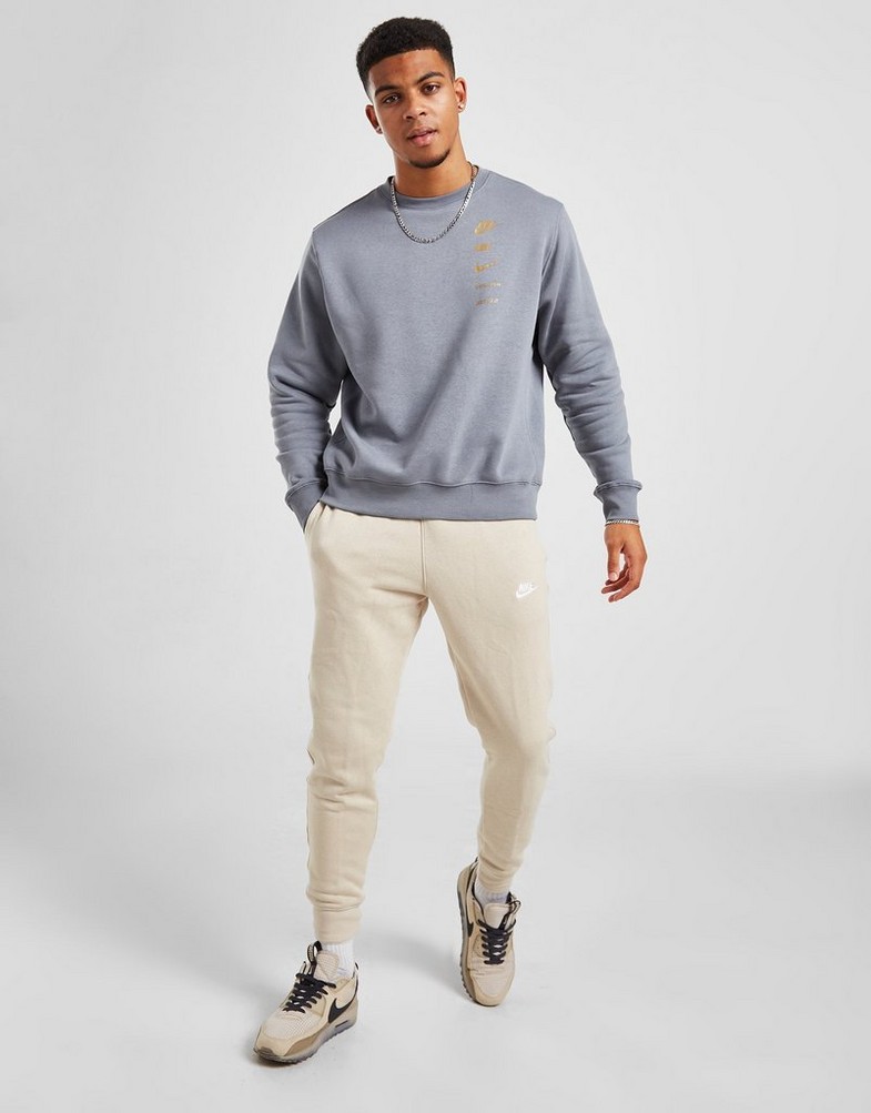 Bluza męska NIKE ZWYKŁA STANDARD ISSUE CREW SWEATSHIRT FJ0551065 Szary