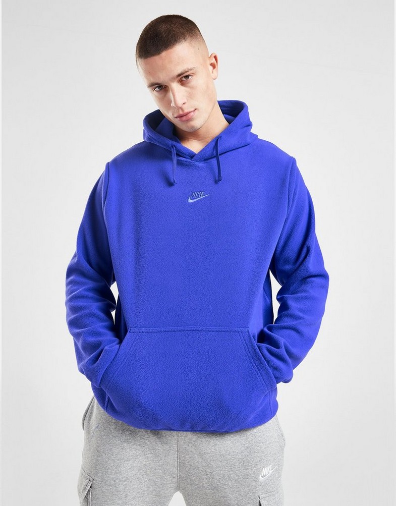 Bluza męska NIKE Z KAPTUREM POLAR FLEECE HOODIE FJ0726480 Niebieski