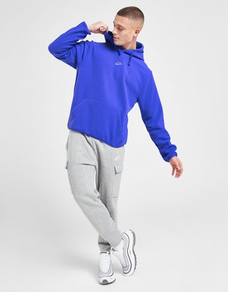 Bluza męska NIKE Z KAPTUREM POLAR FLEECE HOODIE FJ0726480 Niebieski