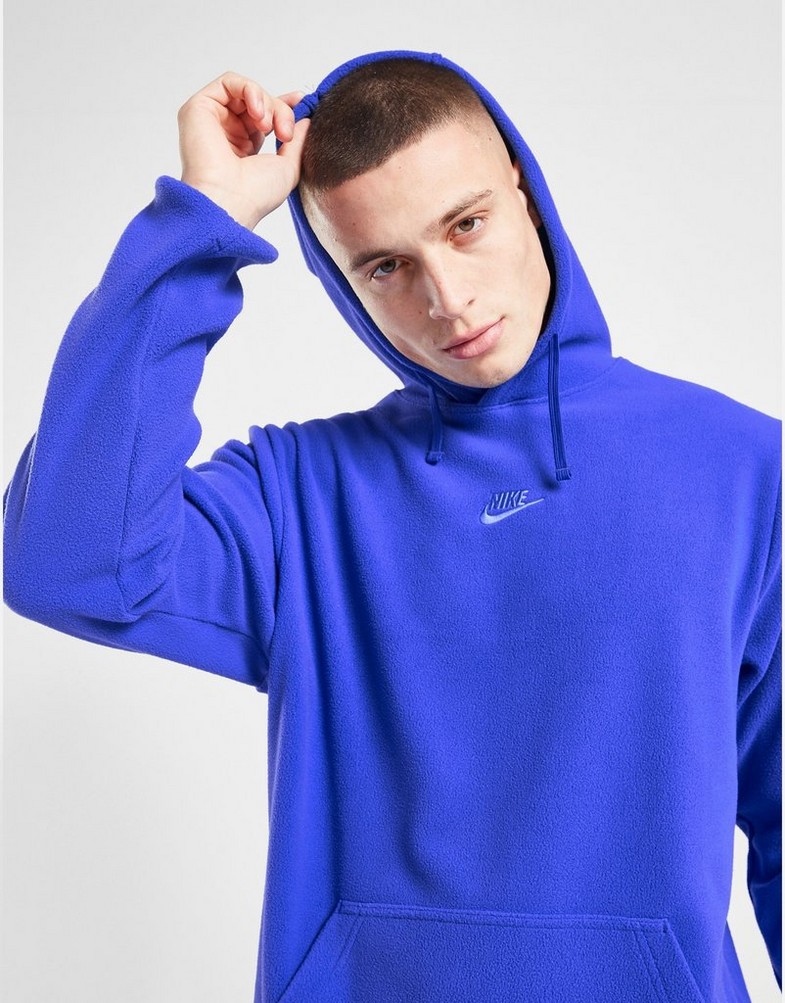Bluza męska NIKE Z KAPTUREM POLAR FLEECE HOODIE FJ0726480 Niebieski