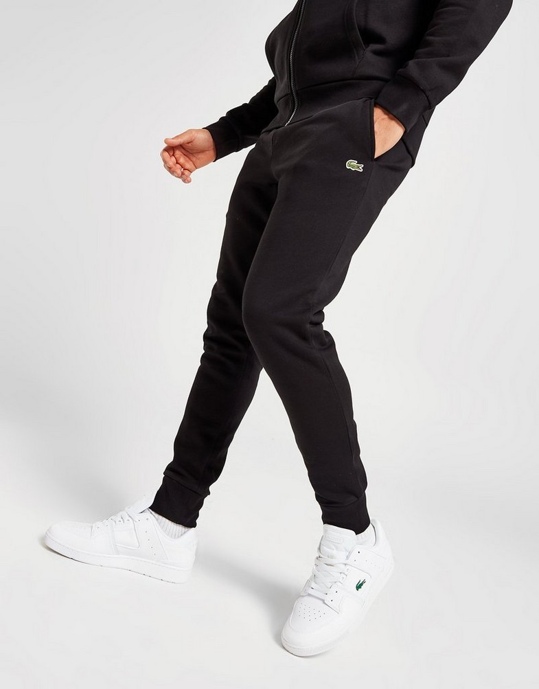Komplet dresowy męski LACOSTE DRES CORE FULL ZIP HOODIE TRACKSUIT WH2528031 Czarny