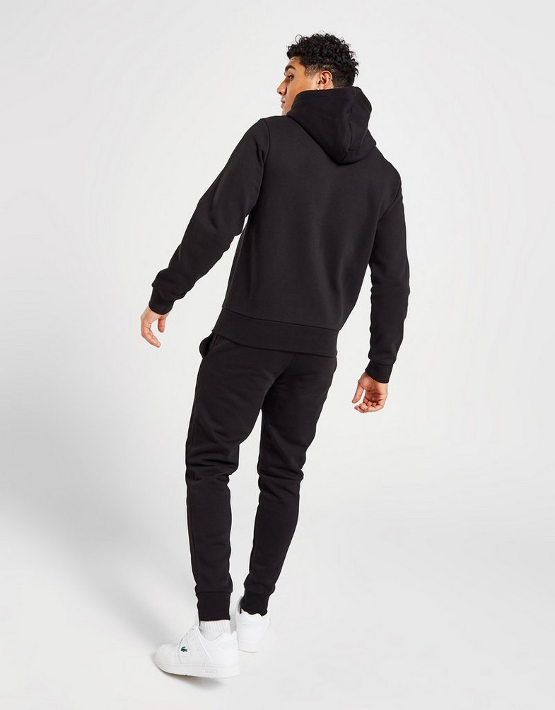 Komplet dresowy męski LACOSTE DRES CORE FULL ZIP HOODIE TRACKSUIT WH2528031 Czarny