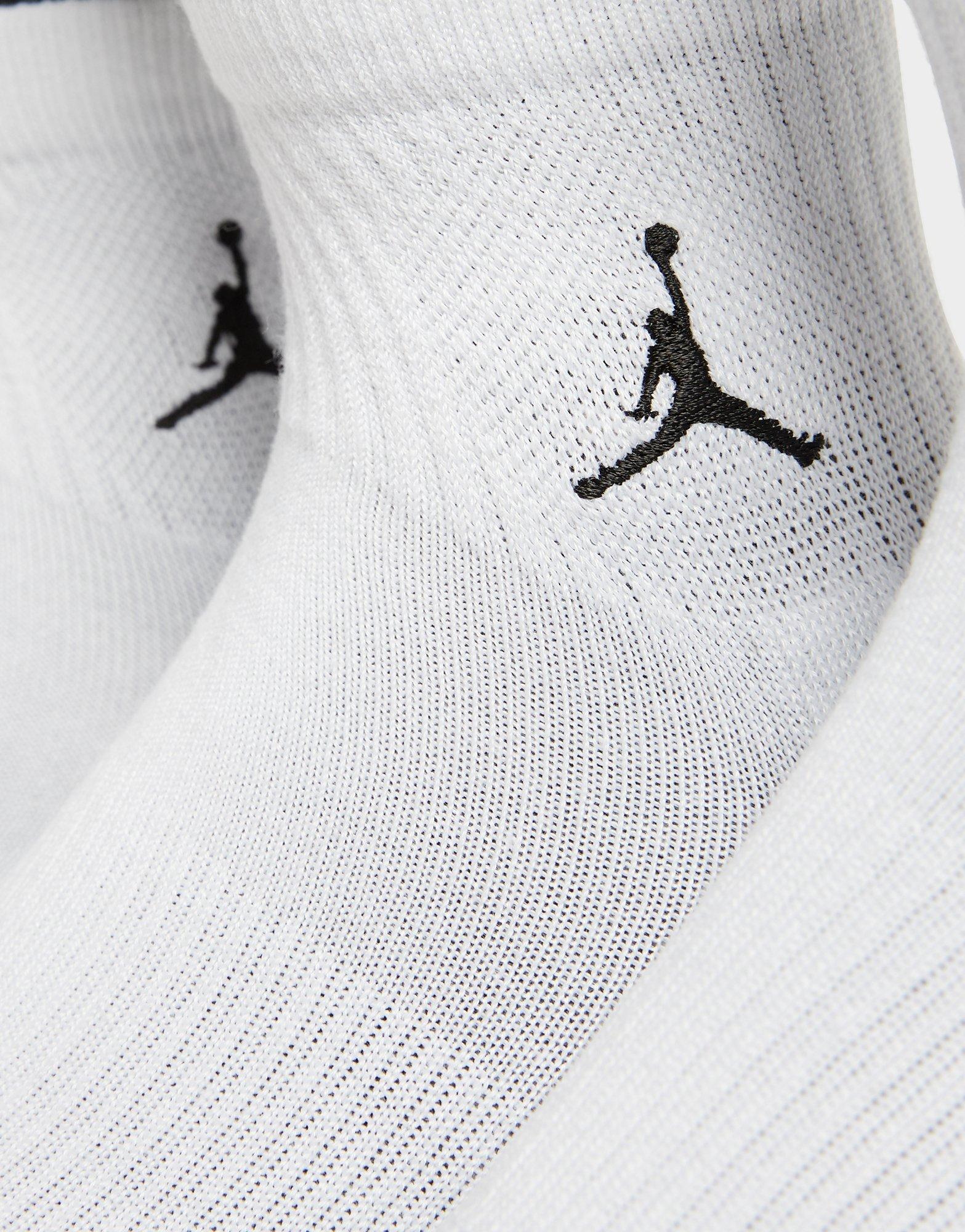 Жіночі шкарпетки JORDAN ВИСОКІ ШКАРПЕТКИ U J   EVERYDAY CUSH POLY ANKLE 3PR DX9655-100 Білий