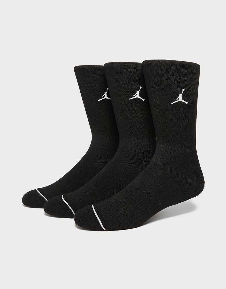Női zokni JORDAN ZOKNI U J EVERYDAY CUSH POLY CREW 3PR DX9632-010 Fekete
