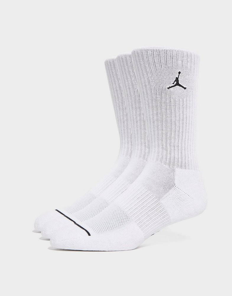Жіночі шкарпетки JORDAN ВИСОКІ ШКАРПЕТКИ U J EVERYDAY CUSH DX9632-100 Білий
