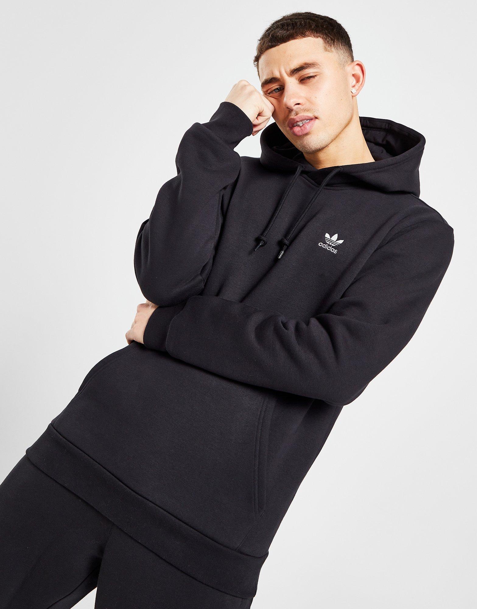 Мъжка блуза ADIDAS СУИТЧЪР TREF ESS HD BLK/GRY PANTS IB4979 Черен