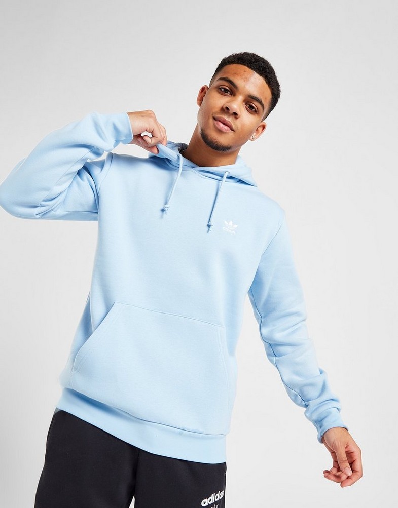 Férfi pulóverek ADIDAS PULÓVER KAPUCNIS TREF ESS HD SK TEE IB4983 Kék